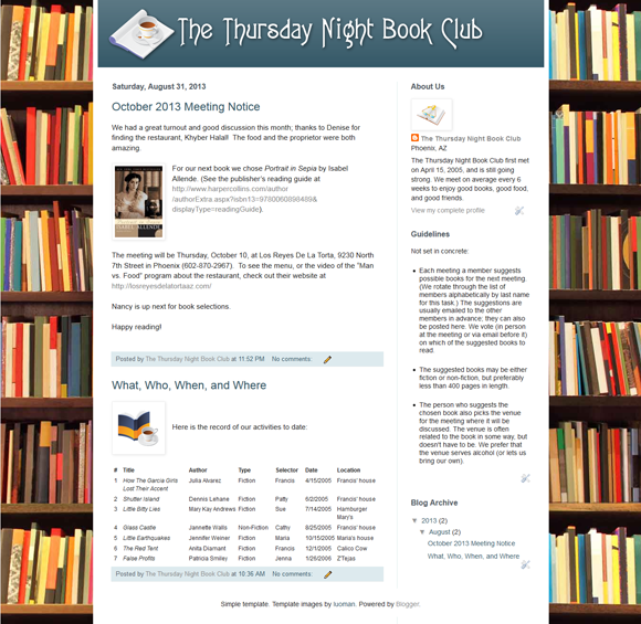 Thursday Night Book Club