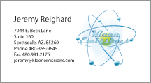 Kleen Emissions business card